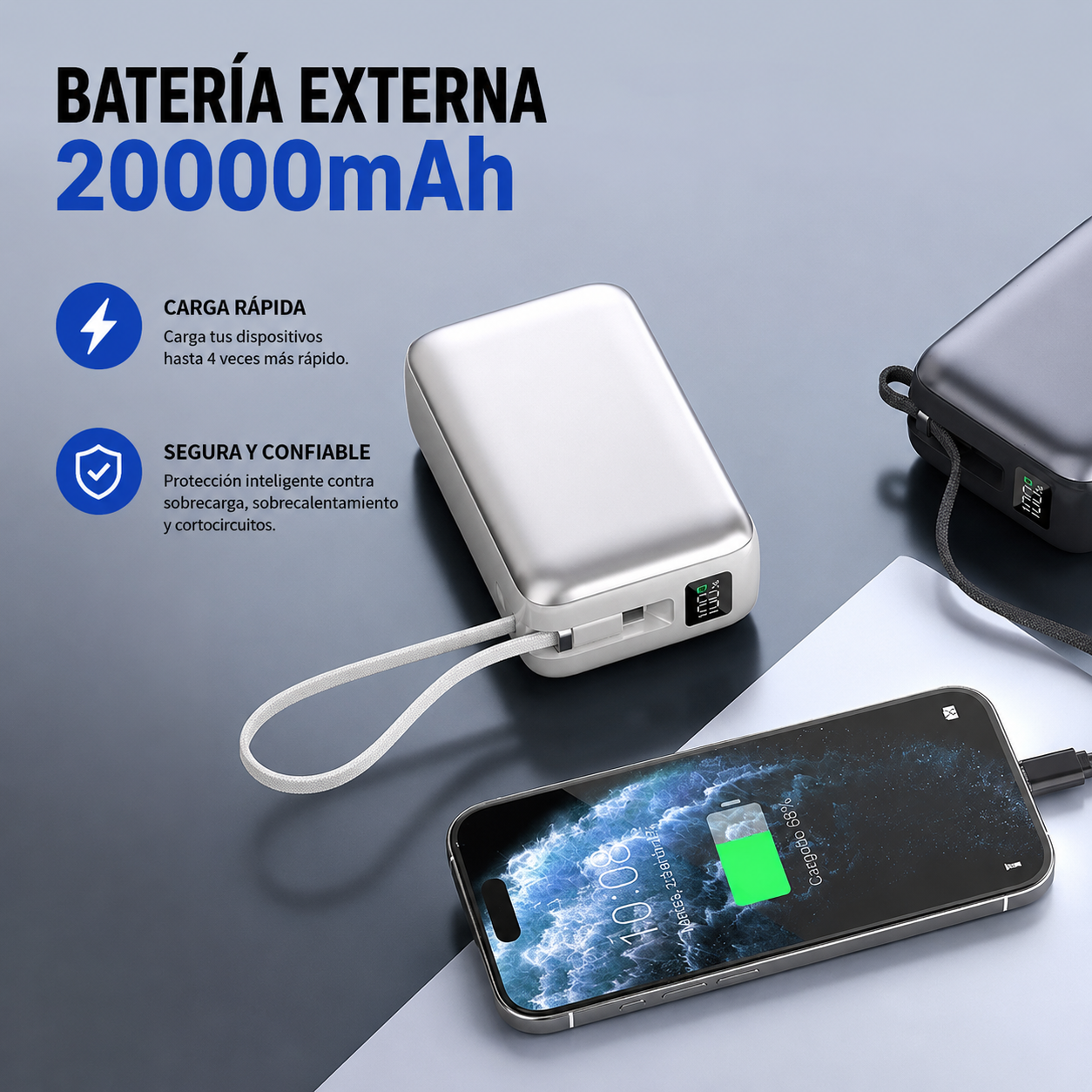 Cargador portatil 20.000mah