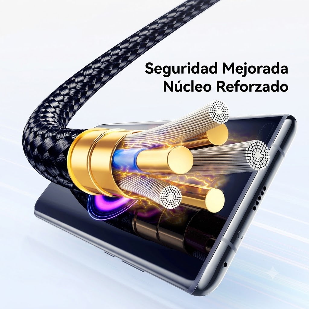 Cable Tipo C A Tipo C 100w Aima 2m Display Led Carga Rápida