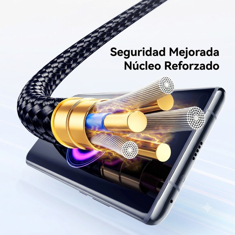 Cable Tipo C A Tipo C 100w Aima 2m Display Led Carga Rápida